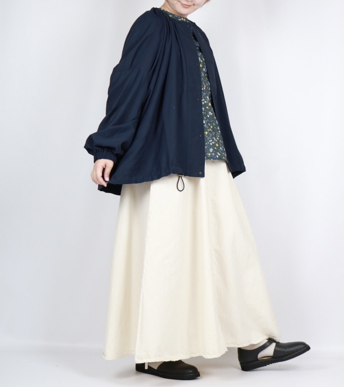 画像25: LUEUF　ギャザーネック ワイドブルゾン　2色 (25)