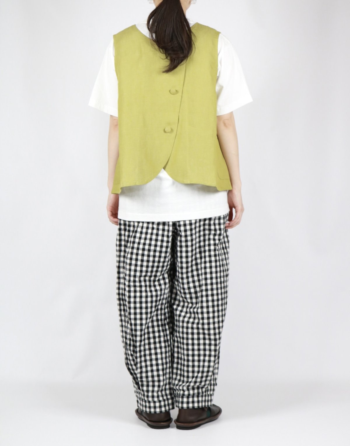 画像9: 20%OFF SALE! nachukara リネンヘンプワッシャー2wayベスト 3色 (9)