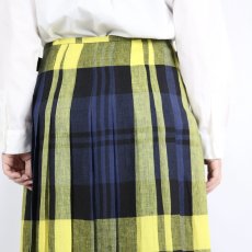 画像31: O'neil of dublin IRISH LINEN LOW WAIST PLEATS WRAP SKIRT LENGTH 80cm (WITH PIN) 2色 (31)