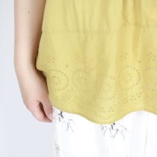 画像8: SOIL 　 80s VOILE PLAIN WITH CUT WORK LACE　CREW -NECK FRENCH /SL SHIRT WITH PINTUCK 3色 (8)
