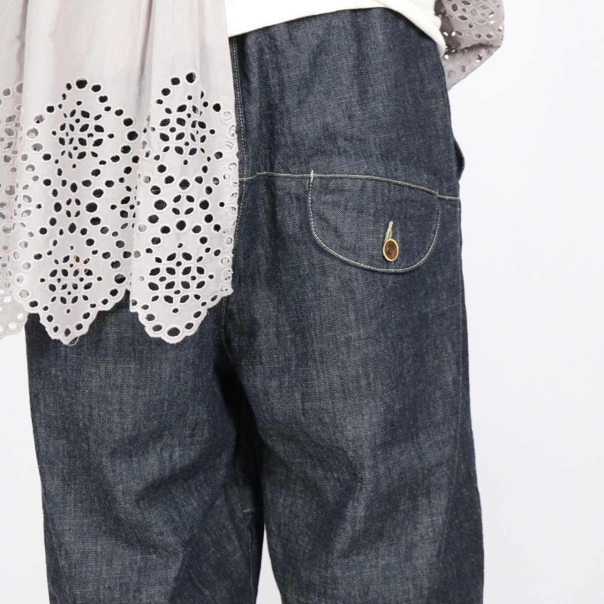 画像21: tumugu:コットンリネンデニムティンカーパンツ 3色 (21)