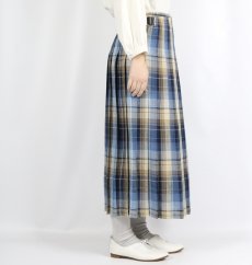 画像3: O'neil of dublin IRISH LINEN LOW WAIST PLEATS WRAP SKIRT LENGTH 80cm (WITH PIN) 2色 (3)