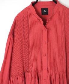 画像31: maison de soil 60s ORGANIC CAMBRIC PLAIN BANDED COLLAR DRESS WITH MINI PINTUCK 2色 (31)