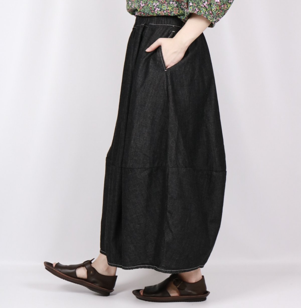 画像12: NARU 8オンスムラデニムエッグスカート 4色 (12)