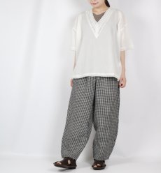 画像6: SOIL   VOILE LACE V-NECK LACE S/SL PULLOVER (6)
