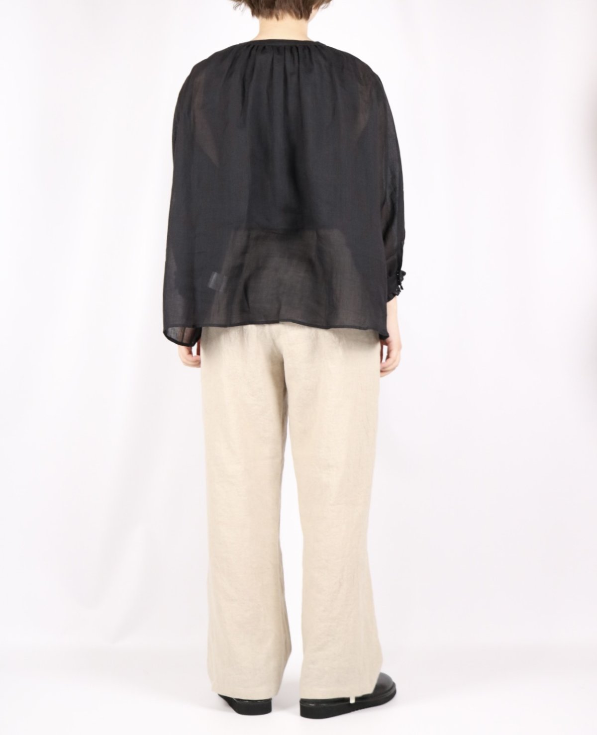 画像41: LUEUF　袖フリル ギャザーシャツ　3色 (41)