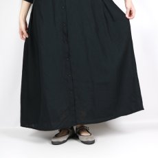 画像35: blue willow リネン平織り衿配色タックワンピース 3色 (35)
