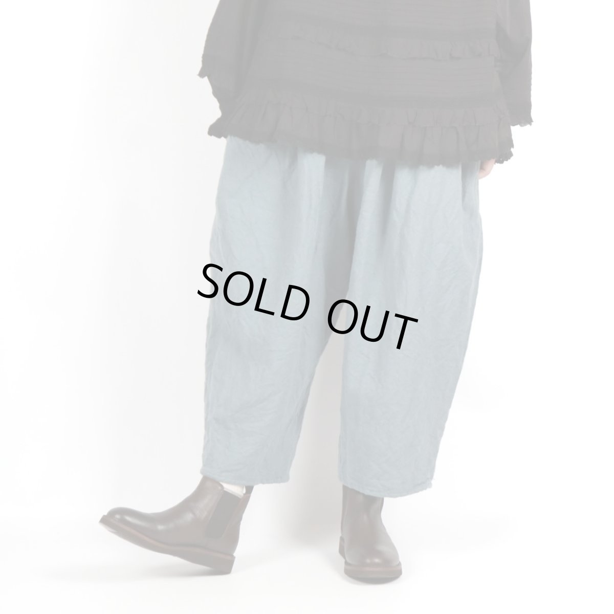 画像3: ROBE de PEAU　Camille ウールタックパンツ　3色 (3)