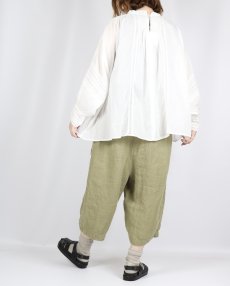 画像7: tumugu ソリトリネン(1)　8分丈パンツ 3色 (7)