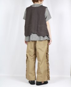 画像41: tumugu: リネンキャンバス 2wayベスト 3色 (41)