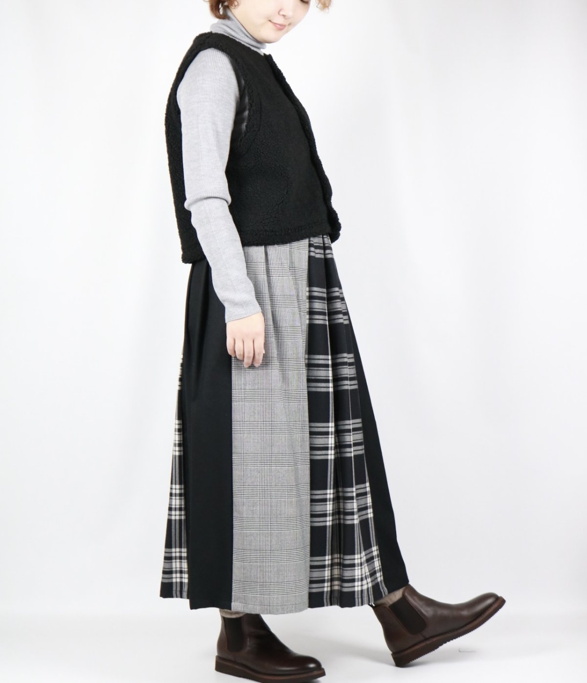 画像19: NARU   もこもこプードルパイル ショートベスト  3色 (19)