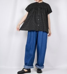 画像10: DIARIES   DOT GATHER BLOUSE  2色 (10)