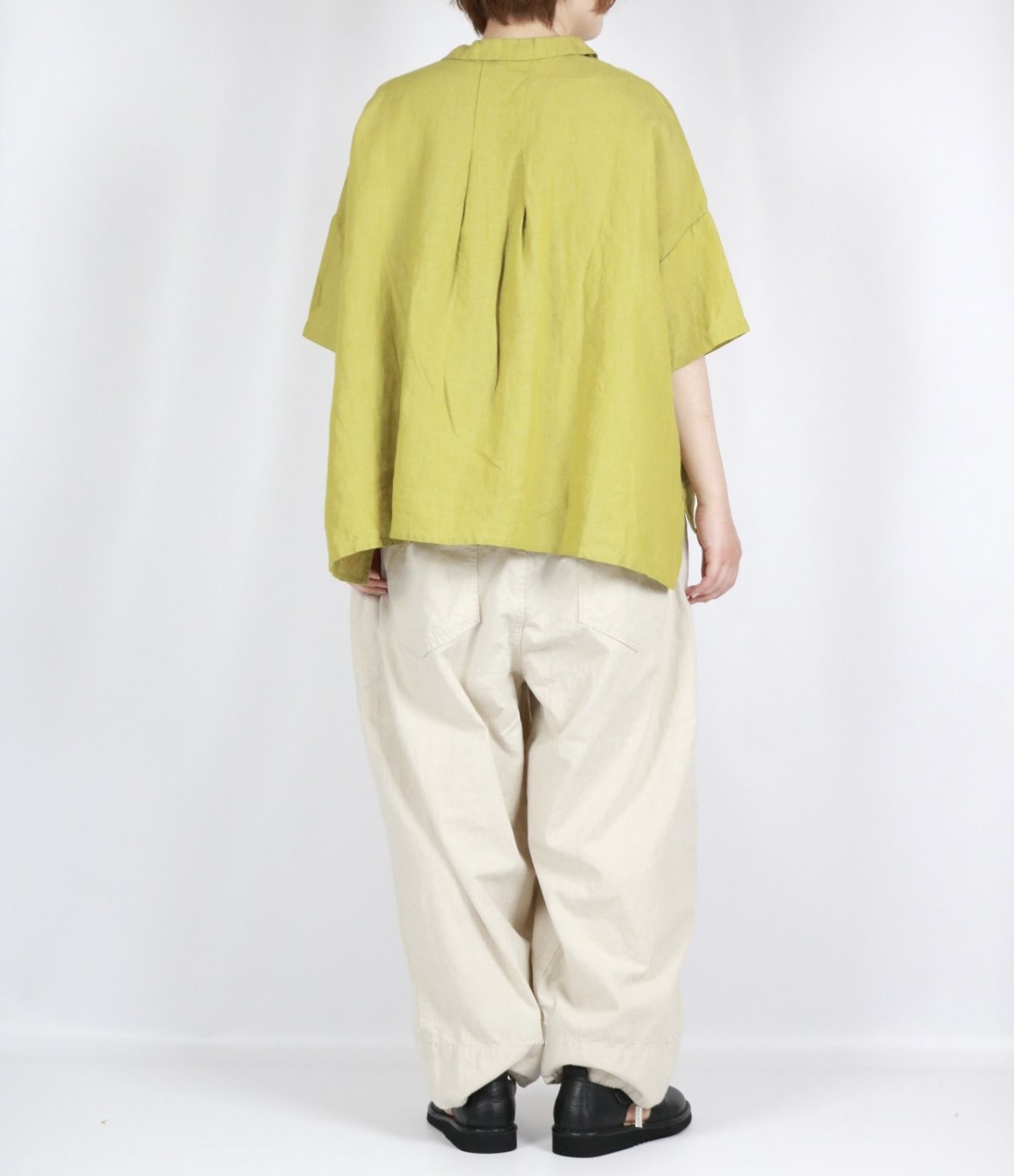 画像21: blue willow リネンボタンシャツ　2色 (21)