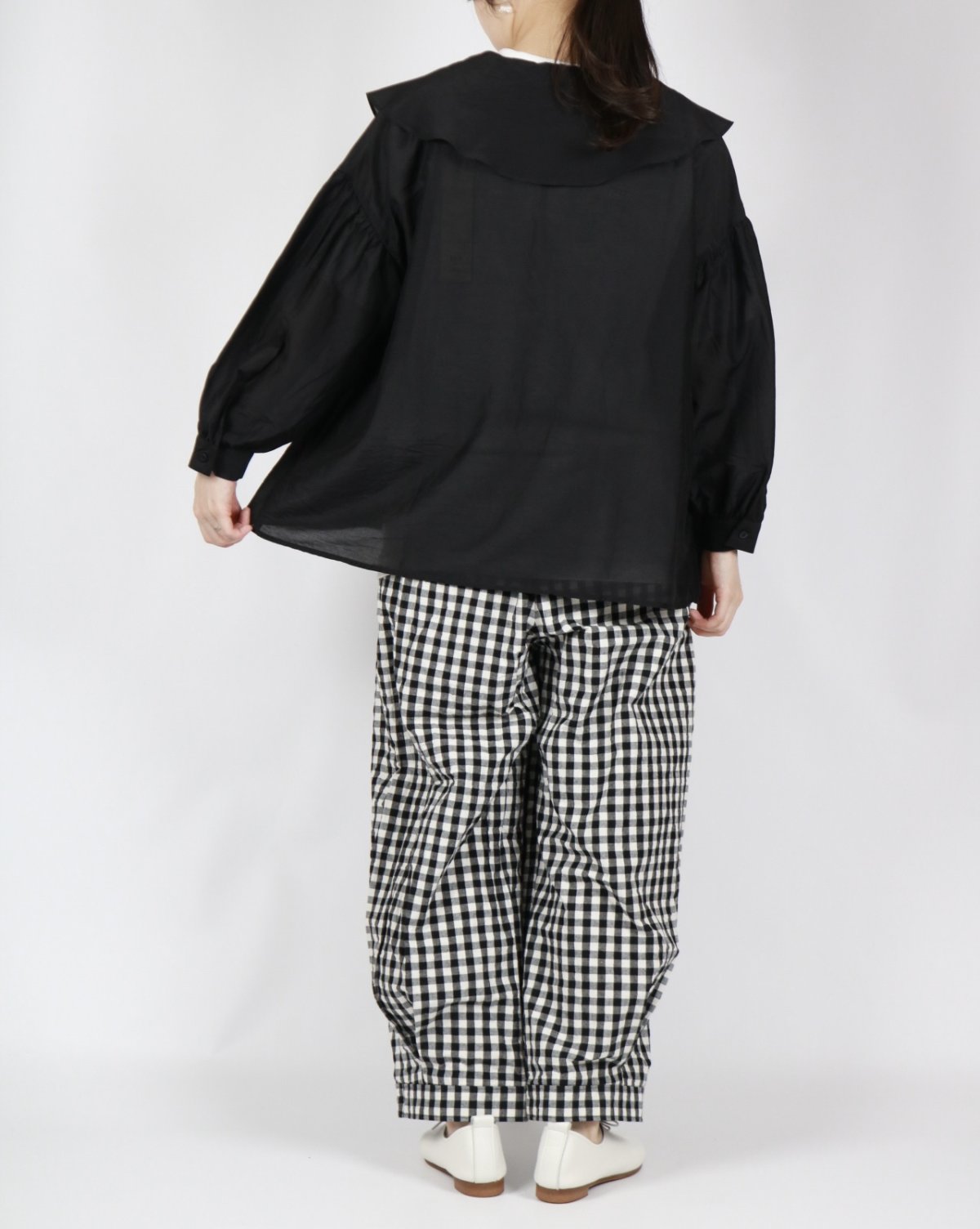 画像20: ROBE de PEAU シアー ハオリ ブラウス   2色 (20)