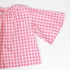 画像29: Gauze# GINGHAM BELL SLEEVE PULLOVER 2色 (29)