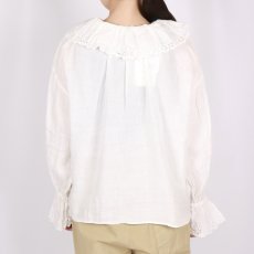 画像4: Gauze# ANTIQUE LACE FRILL 2WAY BLOUSE 2色 (4)