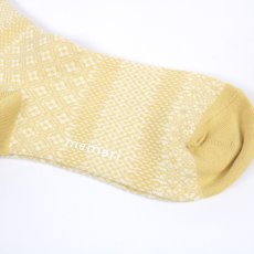 画像4: memeri  コットンリネンジャガードソックス  4色 (4)