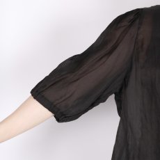 画像33: Gauze＃GATHER SLEEVE MODERNIST BLOUSE 3色 (33)