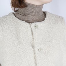 画像8: NARU   もこもこプードルパイル ショートベスト  3色 (8)