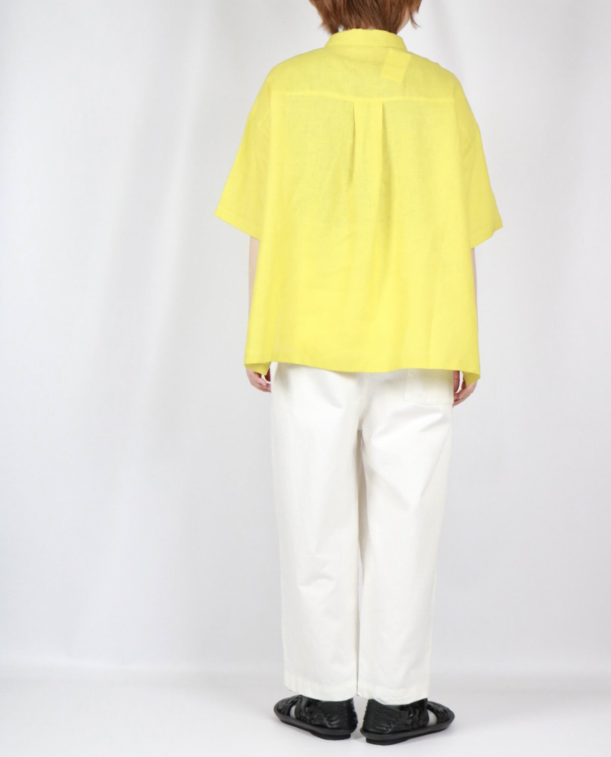 画像22: nachukara リネンポプリンシャツカラーブラウス 3色 (22)