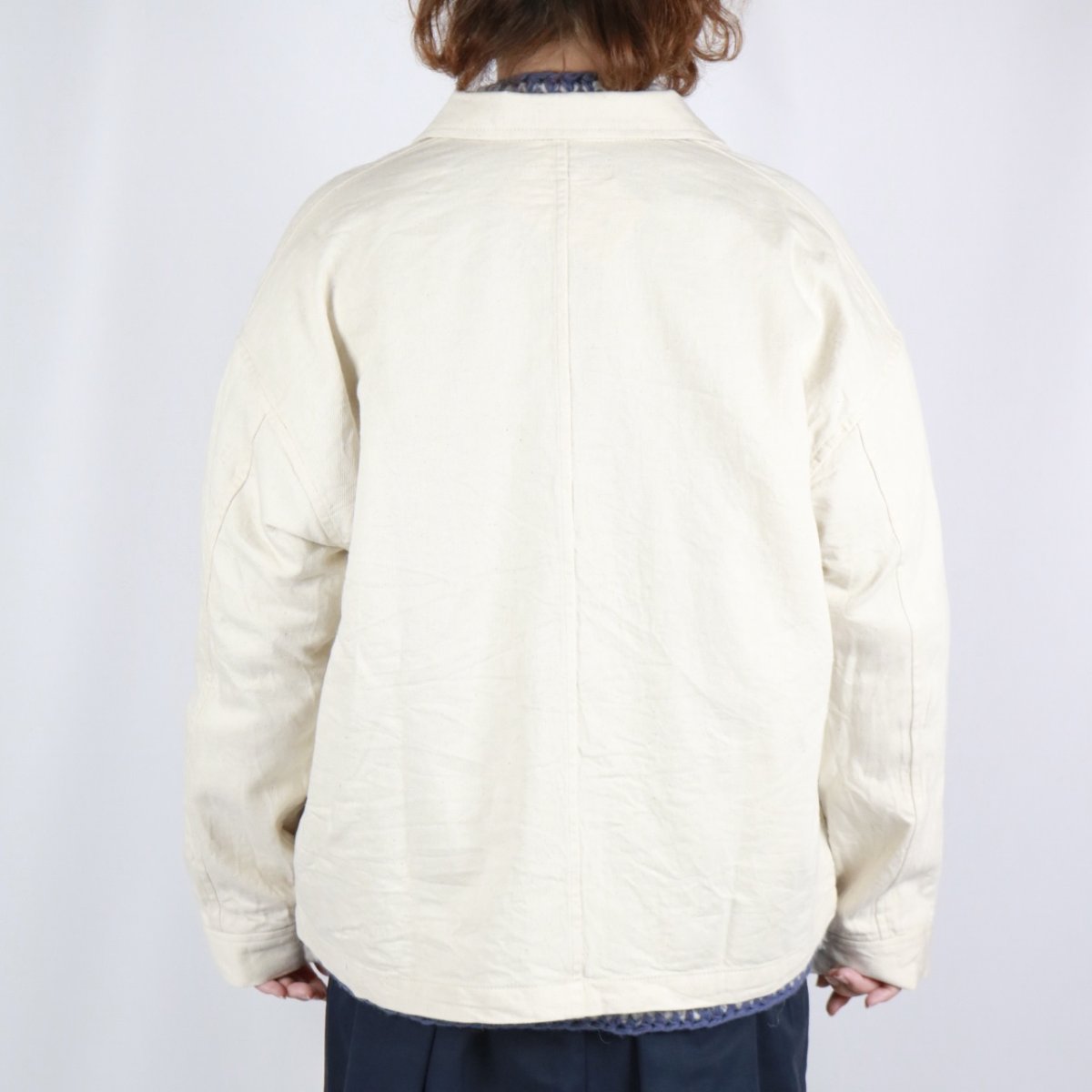 画像5: LABORATORY　ネップデニム フレンチワークジャケット　2色 (5)