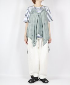 画像3: tumugu; 　カディコットンクロスステッチ刺繍キャミソール　2色 (3)