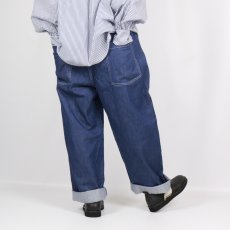 画像4: NARU 綿麻ムラデニムノッポパンツ　 (4)