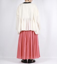 画像7: maison de soil 80s ORGANIC COTTON SMALL CHECK&VOILE PLAIN(OVER DYE) MINI PINTUCK PULLOVER 2色 (7)