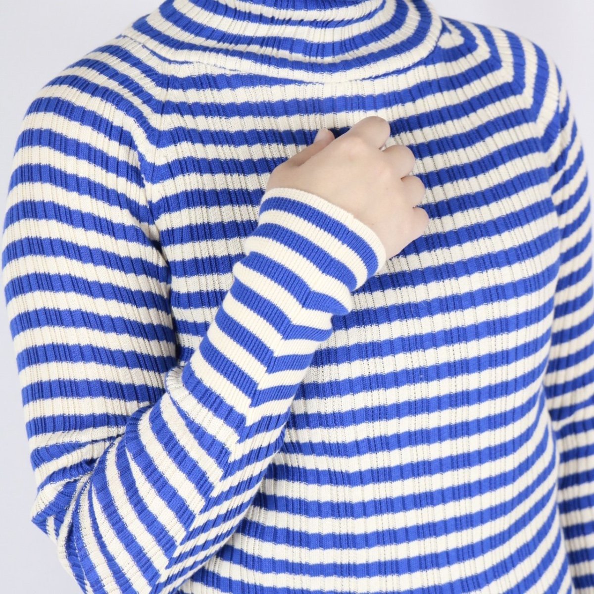 画像35: NARU  ランダムリブボーダータートルネック 6色 (35)