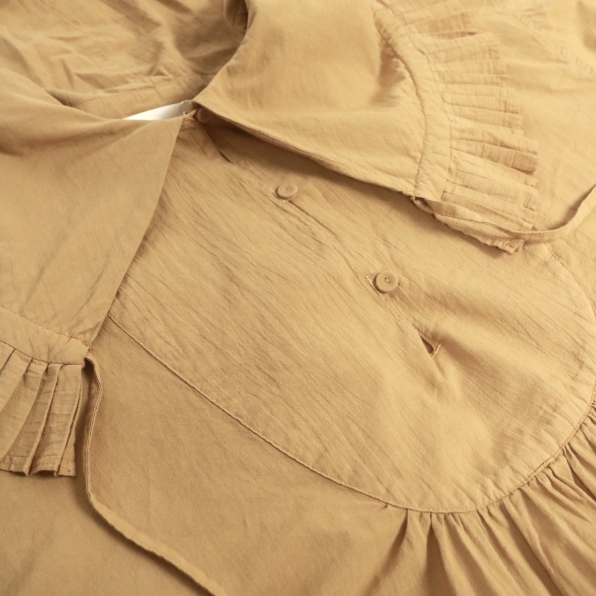 画像37: tumugu: ふわふわコットンフリルフードプルオーバー2色 (37)