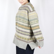 画像13: NARU リシェス フェアアイル柄 ニット 2色 (13)