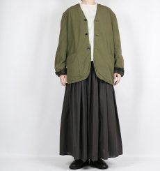 画像34:  Vas-y Lentement 40s ORGANIC POPLIN (OVERDYE) SIDE VENTS V-NECK JACKET 2色2サイズ (34)