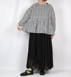 画像12: NARU  60ローンリップルチェック＆ストライプ ファッスンシャツ 2柄×2色 (12)