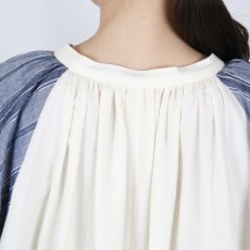 画像11: 【6月17日12:00までの期間限定販売】Nina Niina stripe sleeve flare dress (11)