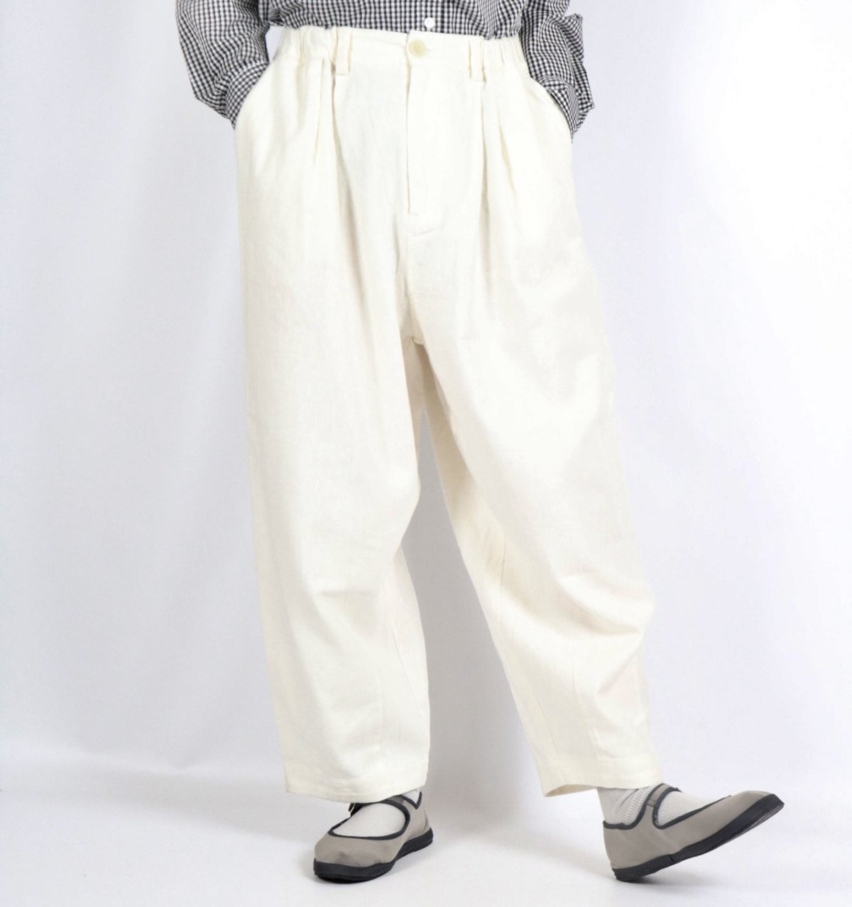 画像15: nachukara 綿麻デニム・ツイル コクーンパンツ 3色 (15)