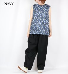 画像2: DIARIES FLOWER BACK GATHER SLEEVELESS 3色 (2)