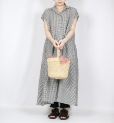 画像46: maison de soil　RAFFIA ONE HANDLE BARREL BAG　10色 (46)