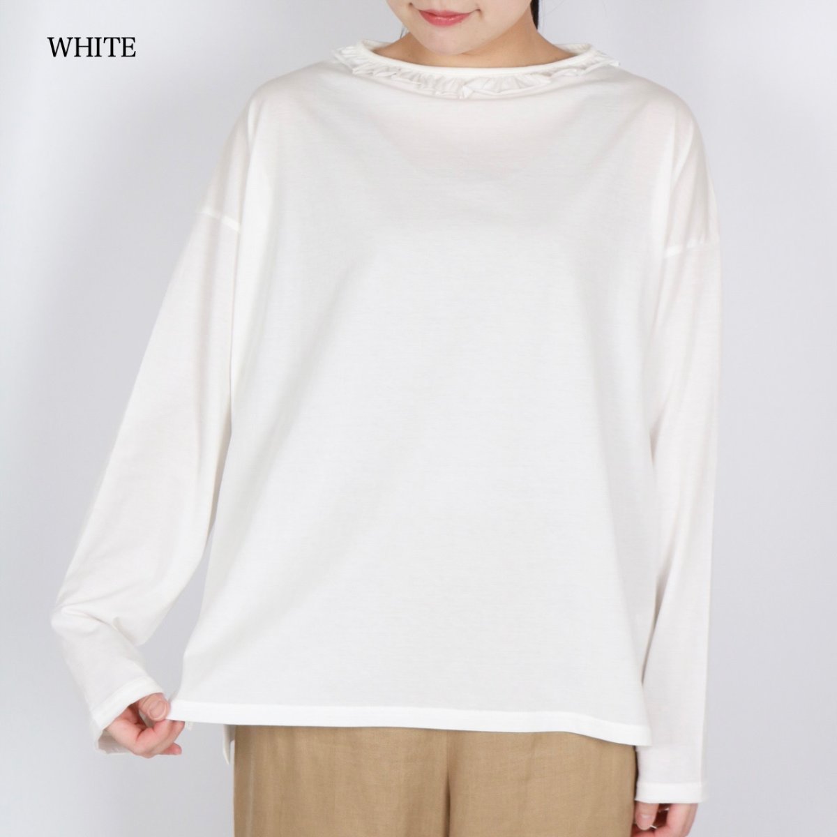 画像14: Gauze#　シンプリー フリルプルオーバー　3色 (14)