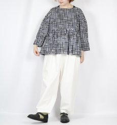 画像21: NARU  60ローンリップルチェック＆ストライプ ファッスンシャツ 2柄×2色 (21)