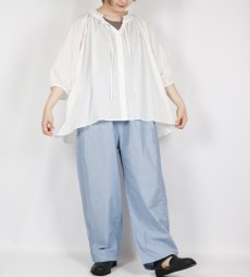 画像28: LUEUF FRILL NECK SHIRT 3色 (28)