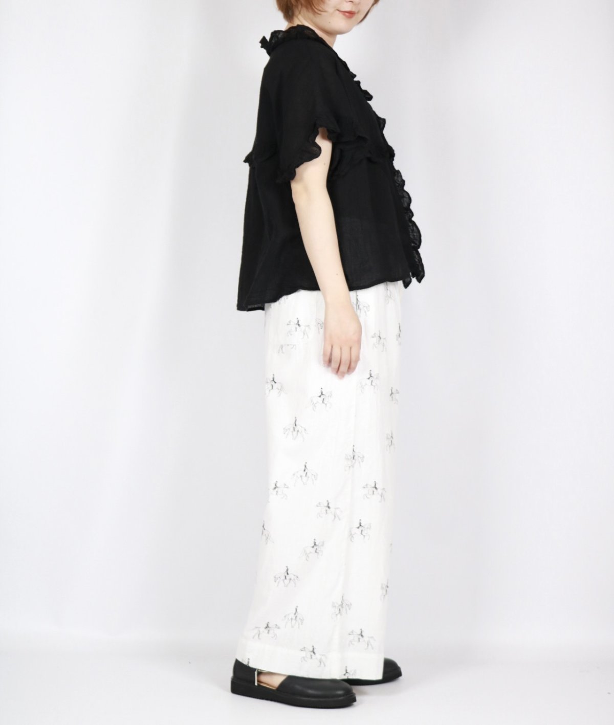 画像19: tumugu: コットンリネン先染めボイルワッシャー ベスト　3色 (19)