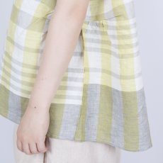 画像9: blue willow リネンパネルチェックブラウス 2色 (9)