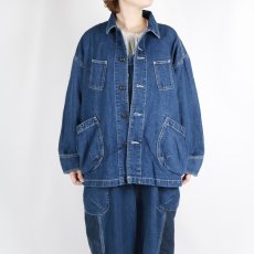 画像14: tumugu: 10ozデニム カバーオール　2色 (14)