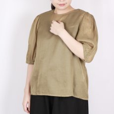 画像5: Gauze＃GATHER SLEEVE MODERNIST BLOUSE 3色 (5)