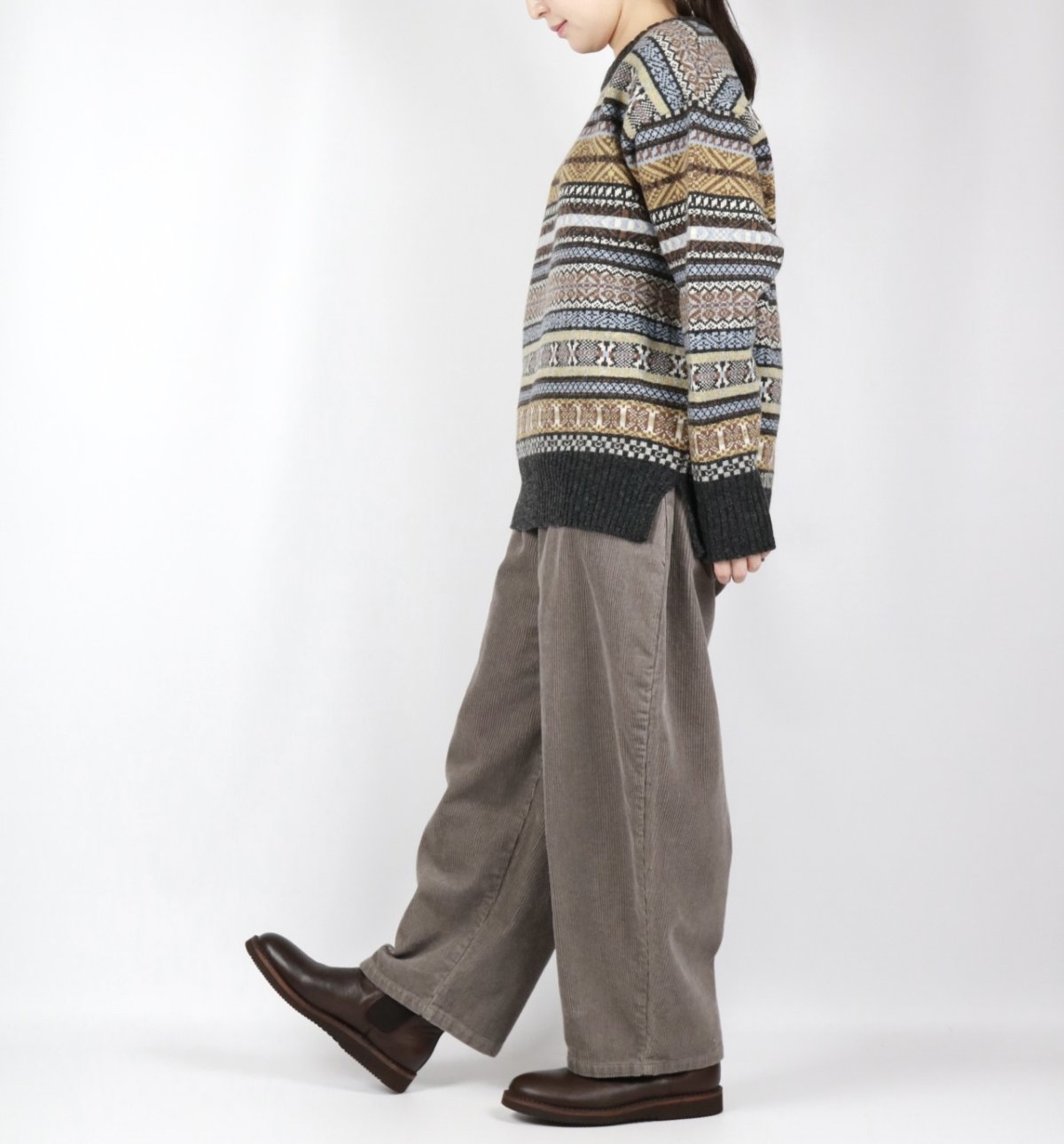 画像5: NARU リシェス フェアアイル柄 ニット 2色 (5)