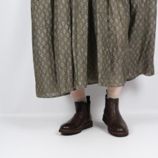 画像9: maison de soil  80s COTTON VOILE FLOWER BLOCK PRINT RAJASTHAN TUCK GATHERED NO/SL QUILTING DRESS 2色 2サイズ (9)