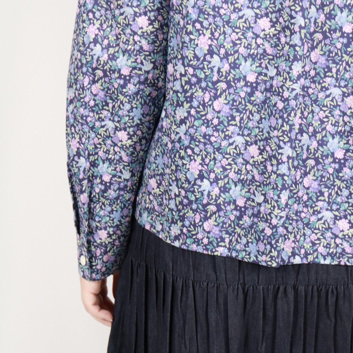 画像24: Crespi リバティタナローン ブラウス 3色 (24)