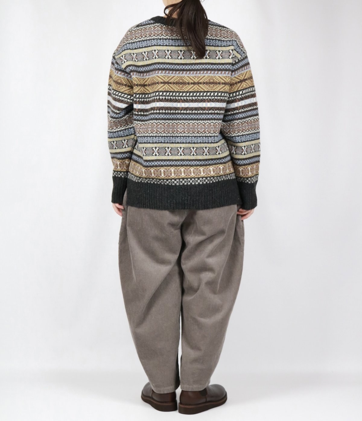 画像6: NARU リシェス フェアアイル柄 ニット 2色 (6)