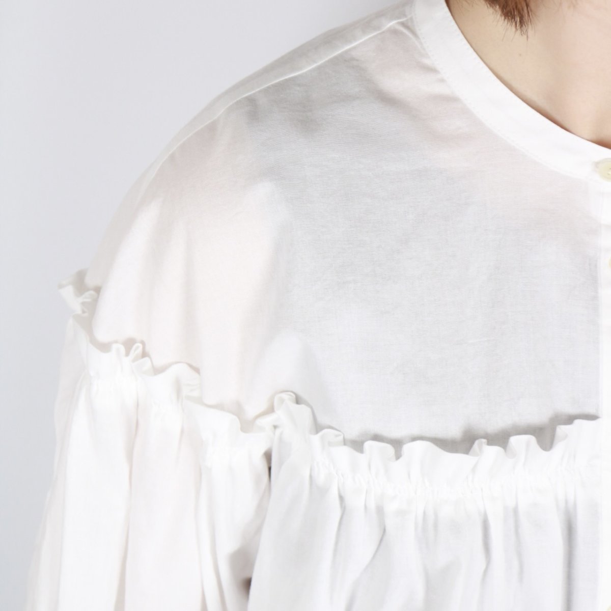 画像24: 20%OFF SALE! LUEUF  ギャザーシャツ 3色 (24)