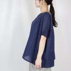 画像3: SOIL   80s COTTON VOILE DOT PRINT GATHERED SMOCK (3)